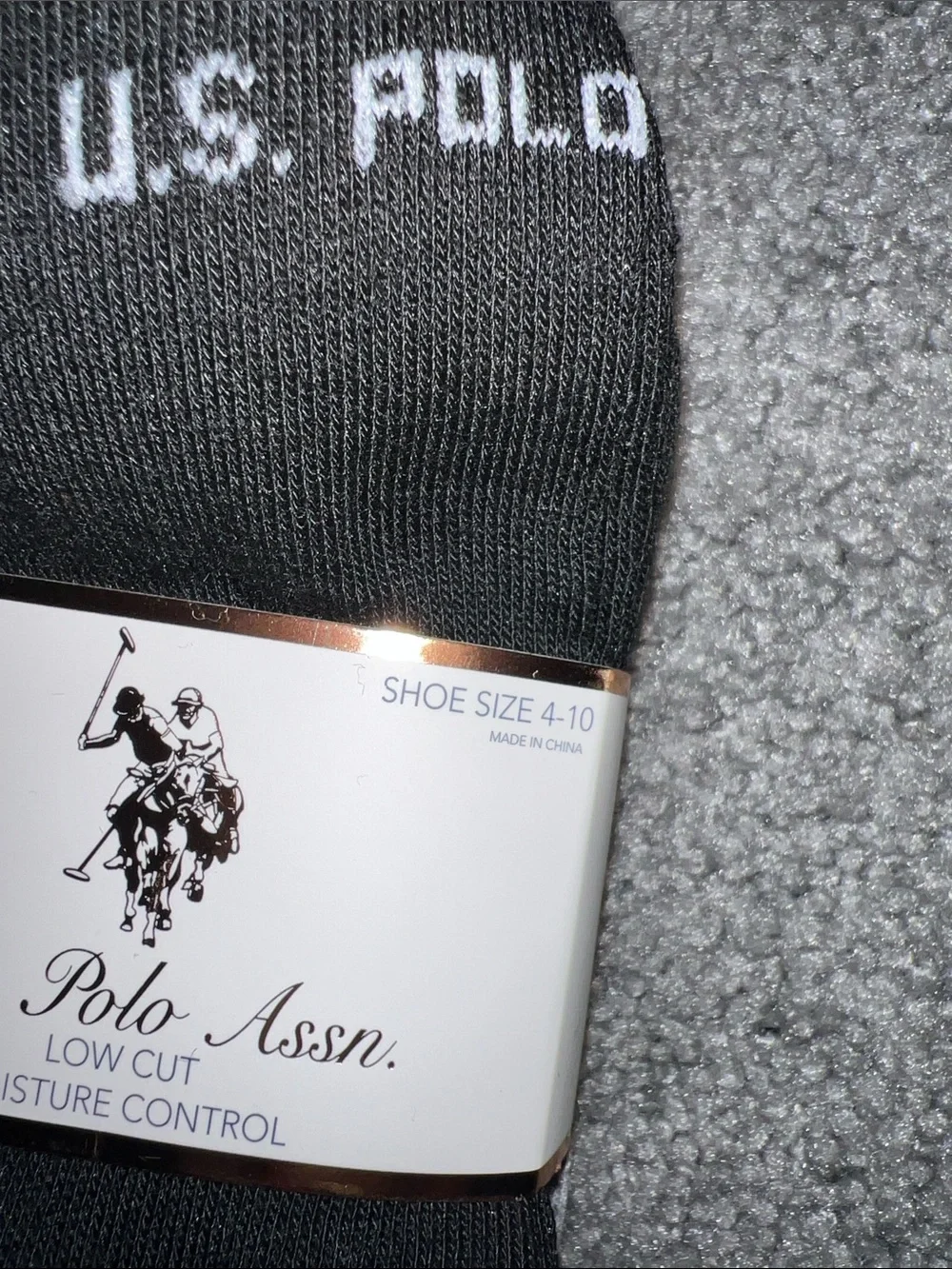 U.S. Polo Assn. Women’s  Socks  - Black, White & Gray Ankle Socks Lot of 14